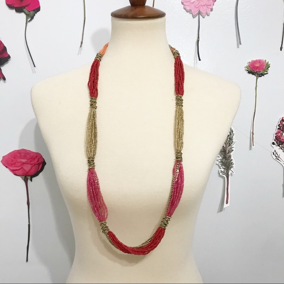 • Artisan • Glass Beaded Necklace - Picture 2 of 5